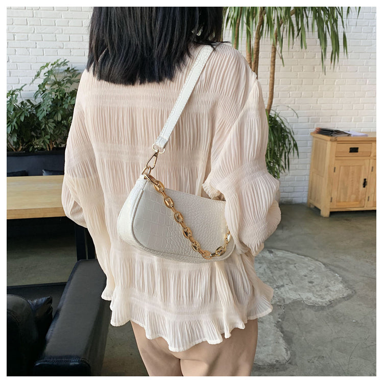 Y2K Chic Armpit Bag | Trendy Solid Color Shoulder Purse for Women