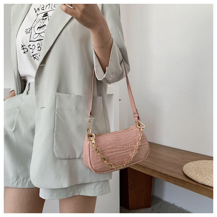 Y2K Chic Armpit Bag | Trendy Solid Color Shoulder Purse for Women