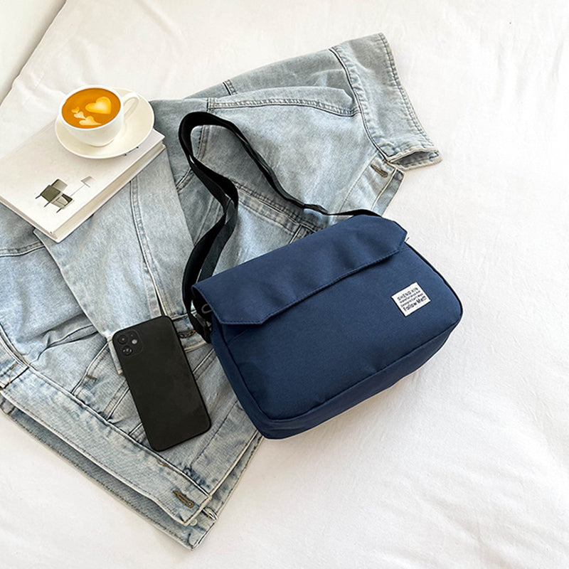 Everyday Casual Flap Shoulder Bag - Compact Unisex Messenger Purse for Essentials