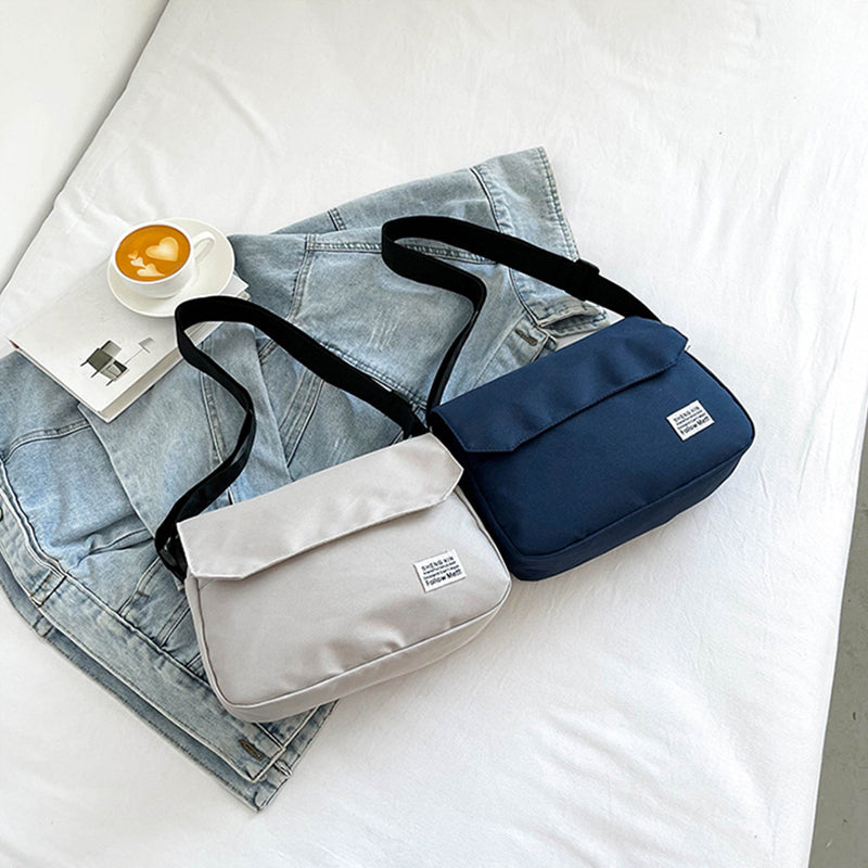 Everyday Casual Flap Shoulder Bag - Compact Unisex Messenger Purse for Essentials