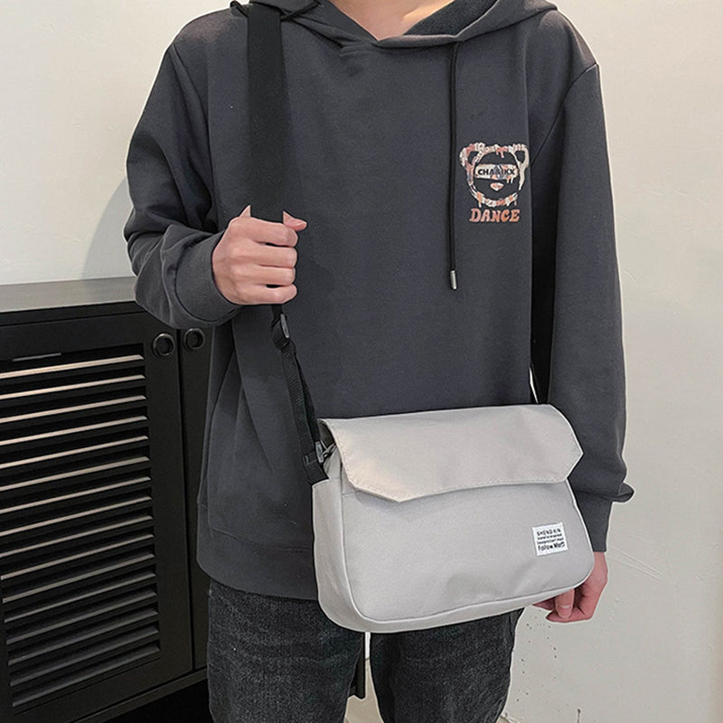 Everyday Casual Flap Shoulder Bag - Compact Unisex Messenger Purse for Essentials