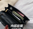 Edgy Rivet Chain Crossbody Bag - Small Studded PU Leather Shoulder Purse for Women