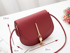 Vintage Tassel Saddle Bag | Mini PU Leather Crossbody Purse for Women