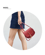 Vintage Tassel Saddle Bag | Mini PU Leather Crossbody Purse for Women