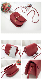 Vintage Tassel Saddle Bag | Mini PU Leather Crossbody Purse for Women