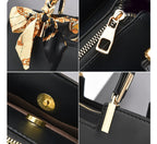 Elegant Horizontal Square Messenger Bag - Large Capacity Women's Leisure Travel Handbag