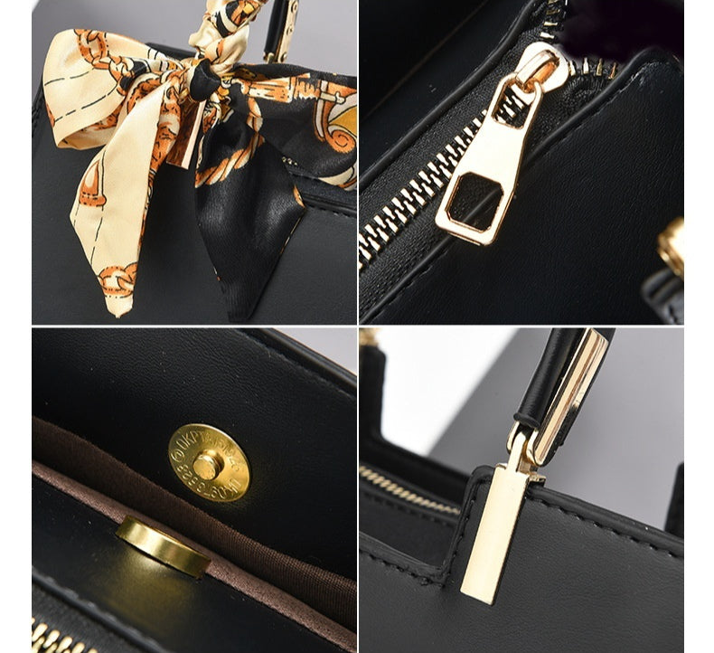 Elegant Horizontal Square Messenger Bag - Large Capacity Women's Leisure Travel Handbag