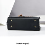 Elegant Horizontal Square Messenger Bag - Large Capacity Women's Leisure Travel Handbag