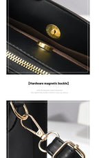 Elegant Horizontal Square Messenger Bag - Large Capacity Women's Leisure Travel Handbag