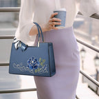Elegant Horizontal Square Messenger Bag - Large Capacity Women's Leisure Travel Handbag