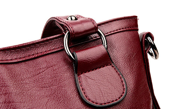 Large Capacity Women's Shoulder Bag - Premium PU Leather Fashion Handbag & Commute Tote