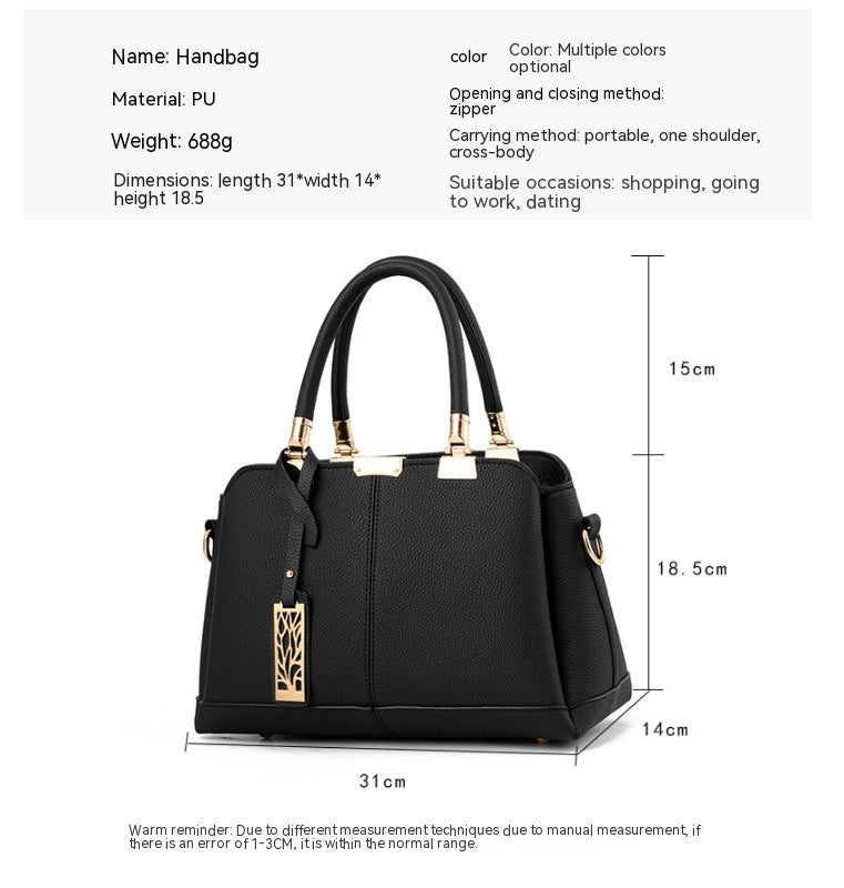 Business Tote Bag | Elegant Multi-Pocket Shoulder Handbag for Women